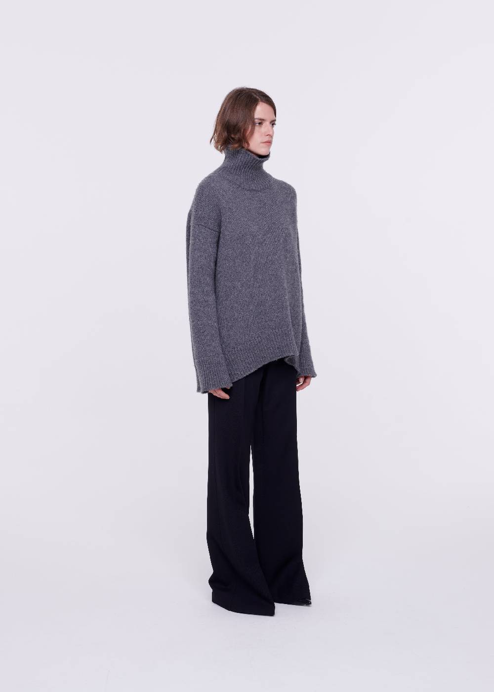 Plan C DOLCEVITA IN CASHMERE GRIGIO Nuovo