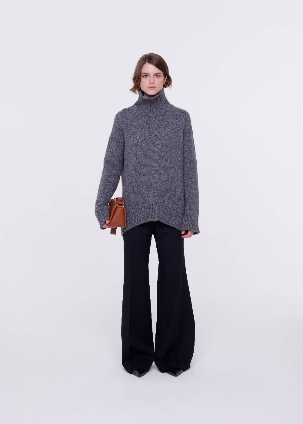 Plan C DOLCEVITA IN CASHMERE GRIGIO Nuovo