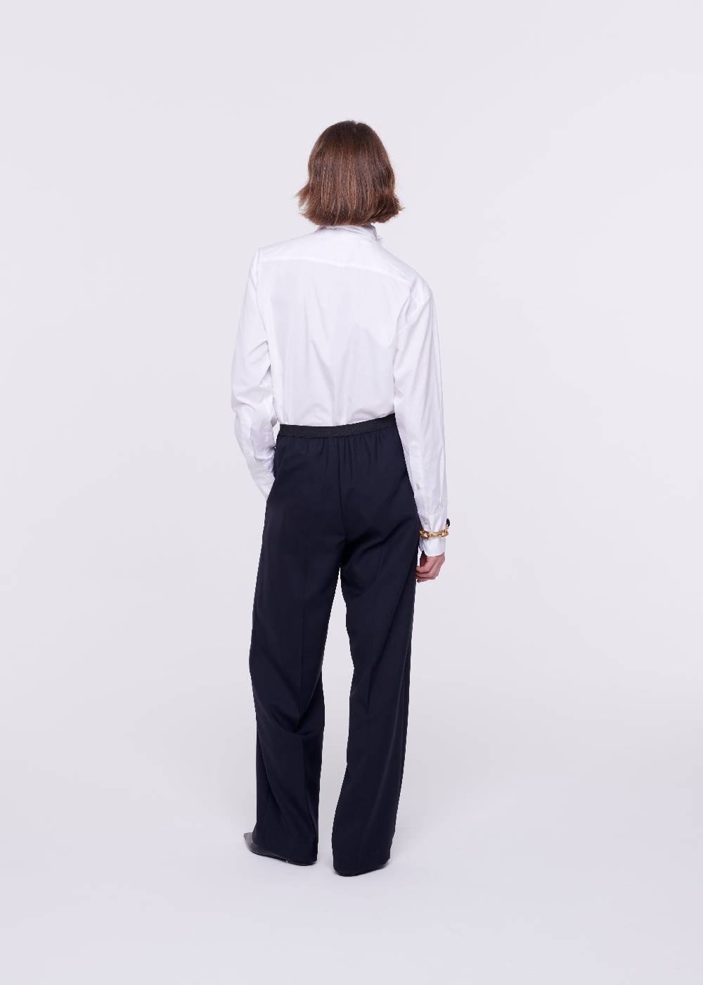 Plan C PANTALONI BLU DI LANA Soddisfazione Garantita
