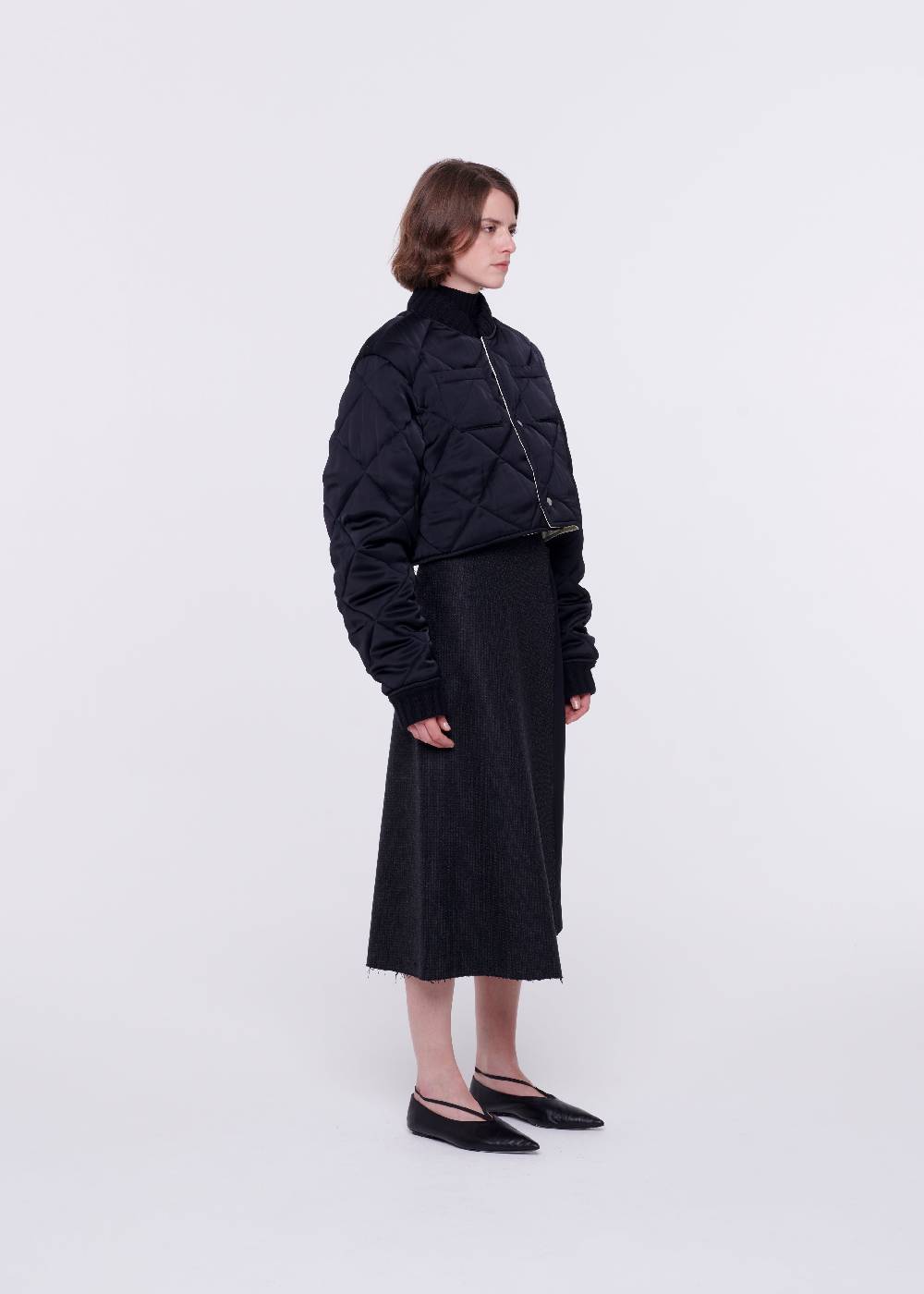 Plan C GIACCA CROPPED TRAPUNTATA Prezzo Ridotto