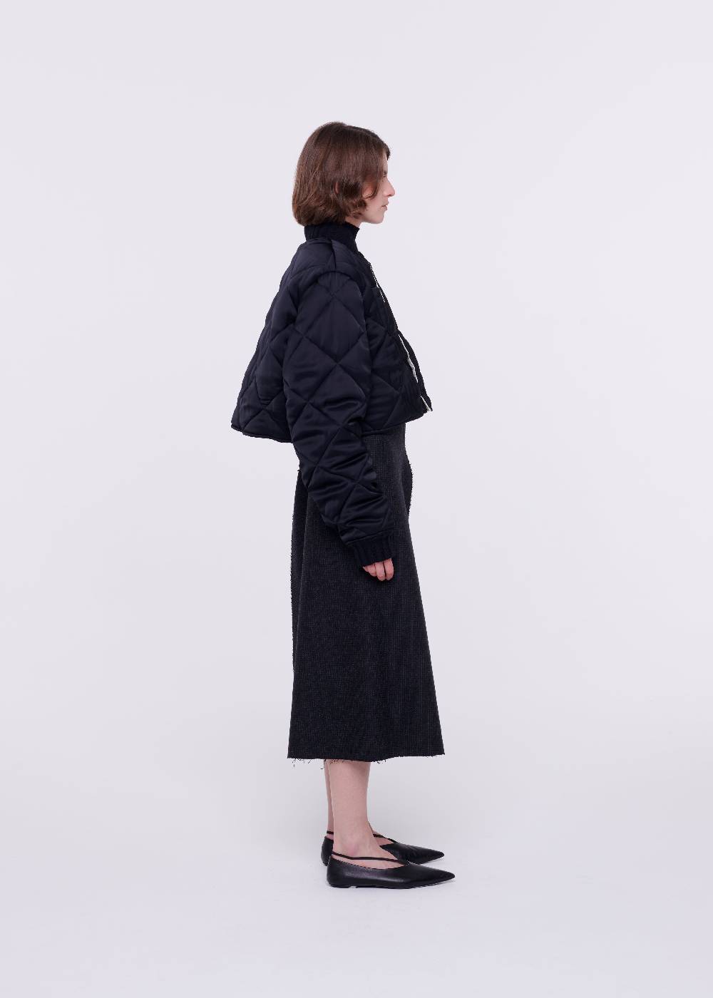 Plan C GIACCA CROPPED TRAPUNTATA Prezzo Ridotto