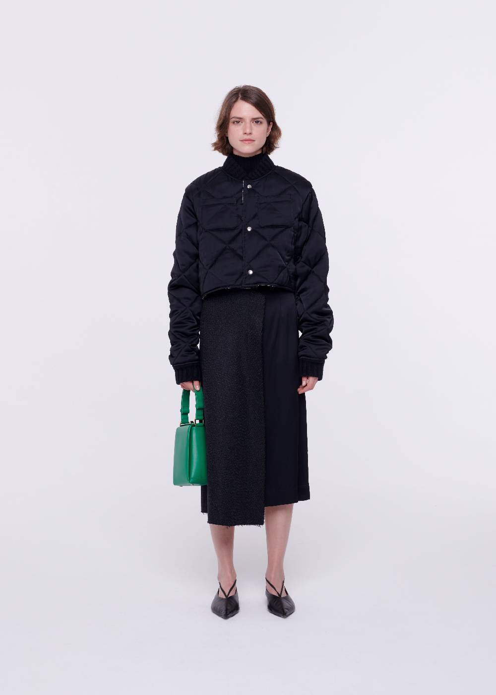 Plan C GIACCA CROPPED TRAPUNTATA Prezzo Ridotto
