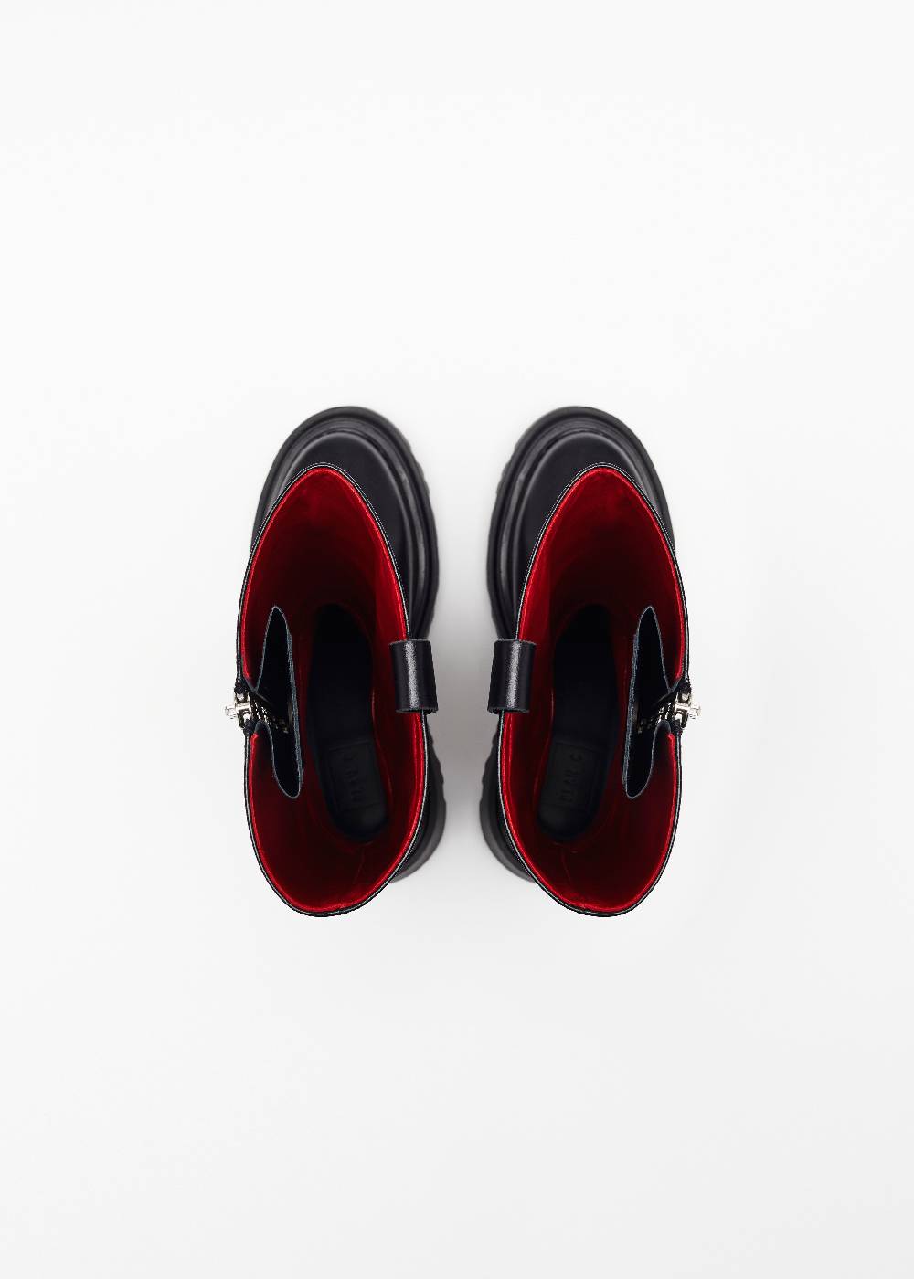 Plan C STIVALI NERI IN PELLE CON SUOLA CHUNKY Sconto