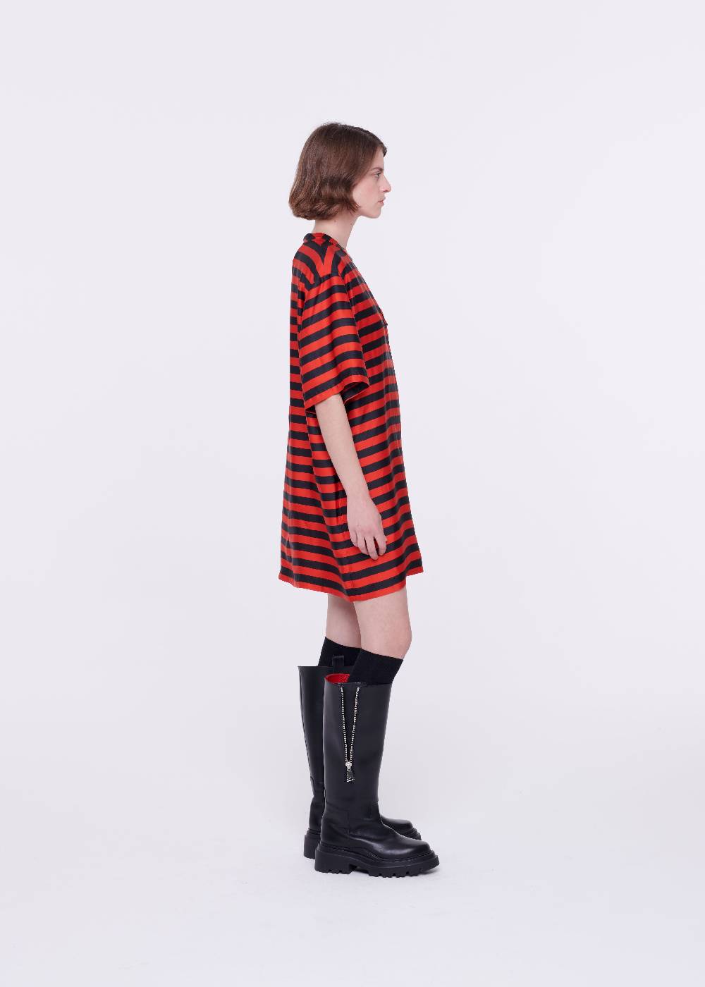 Plan C STIVALI NERI IN PELLE CON SUOLA CHUNKY Sconto