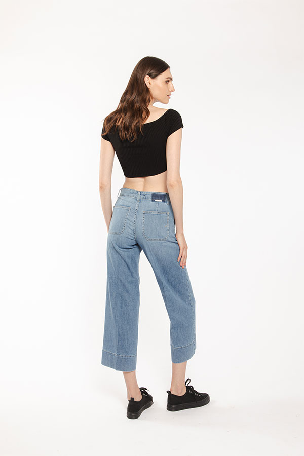 PS. Don't Forget Me EVA MID RISE PALAZZO CROPPED FIT Fino Al -60%