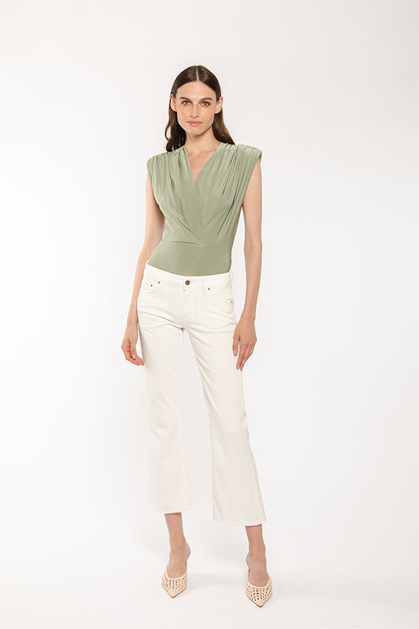 PS. Don't Forget Me SHARON 1 LOW RISE FLARE CROPPED FIT Offerta