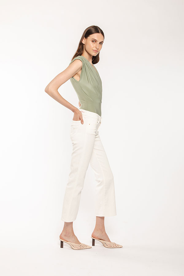 PS. Don't Forget Me SHARON 1 LOW RISE FLARE CROPPED FIT Offerta