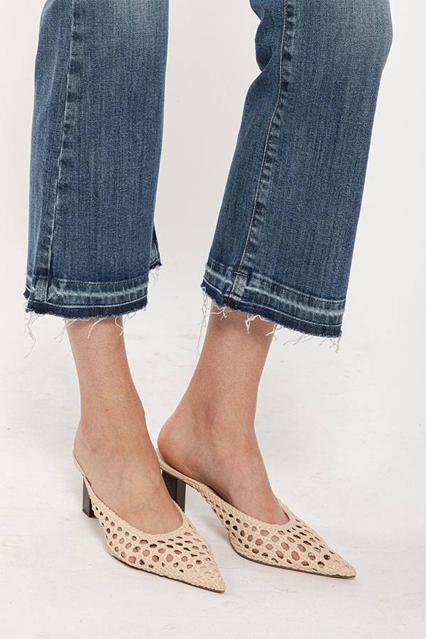 PS. Don't Forget Me SHARON LOW RISE FLARE CROPPED FIT Economico