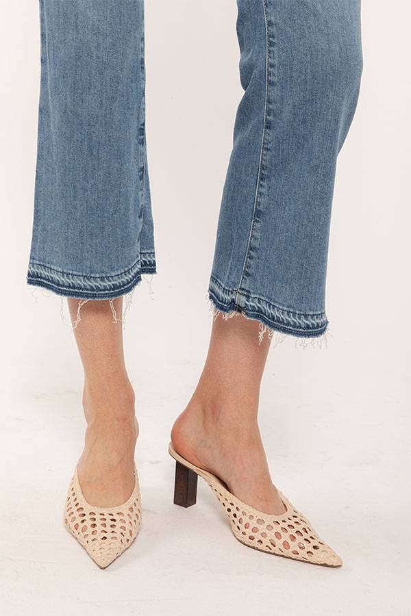 PS. Don't Forget Me SHARON LOW RISE FLARE CROPPED FIT Online