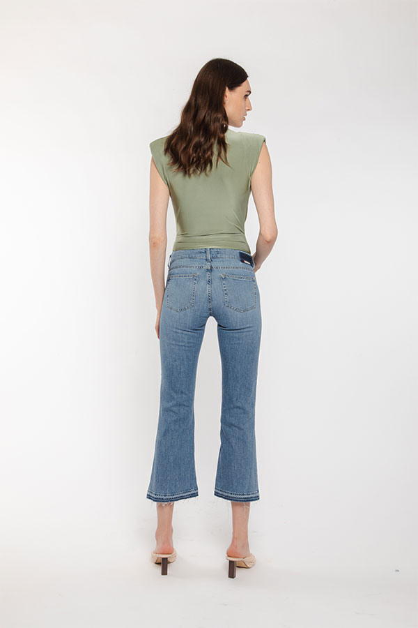PS. Don't Forget Me SHARON LOW RISE FLARE CROPPED FIT Online