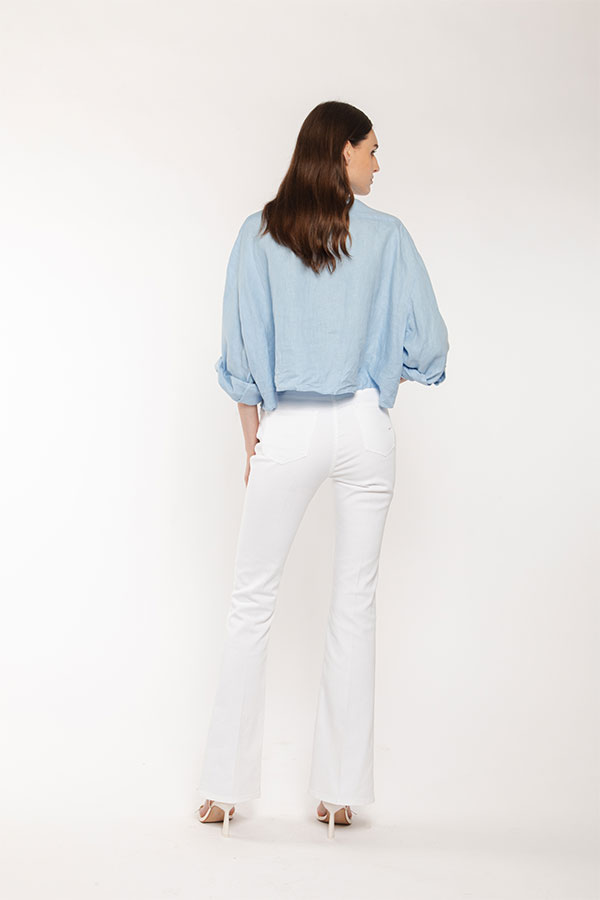 PS. Don't Forget Me MONICA HIGH RISE BELL BOTTOM FIT In Linea