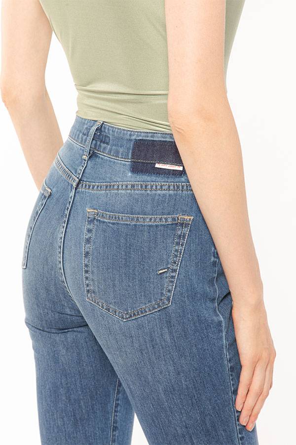 PS. Don't Forget Me MONICA HIGH RISE BELL BOTTOM FIT Vendita Calda