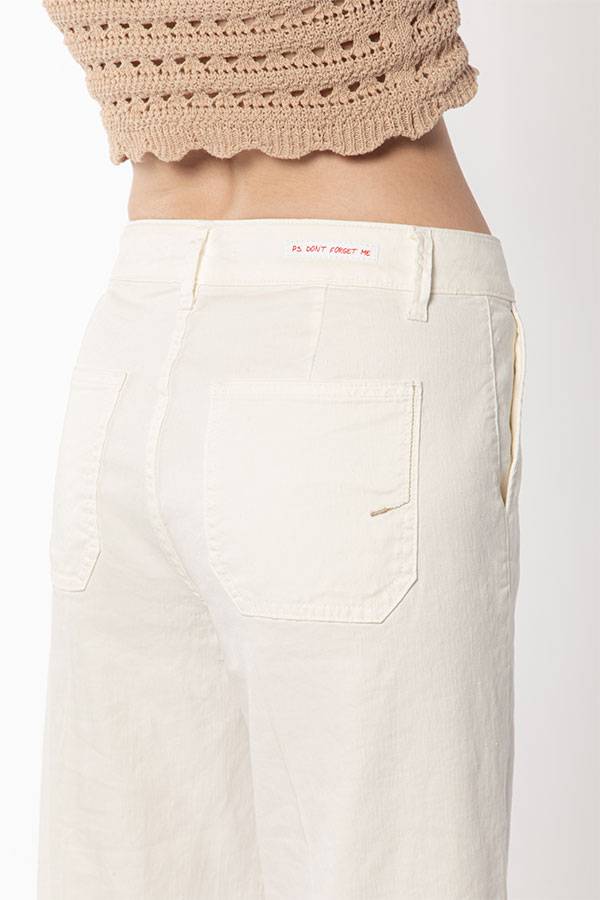 PS. Don't Forget Me EVA MID RISE PALAZZO CROPPED FIT Nuova