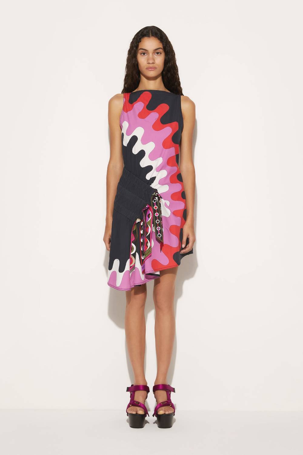 Pucci Mini abito con arricciature e stampa Bersaglio Negozi Online