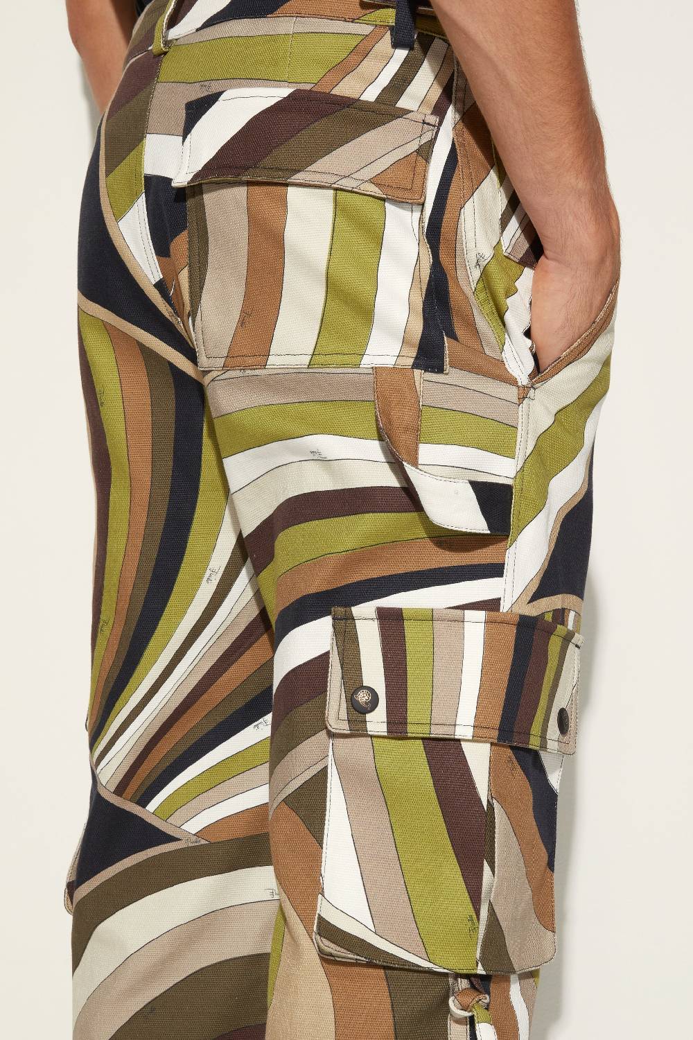 Pucci Pantaloni cargo con stampa Iride Prezzo Ridotto