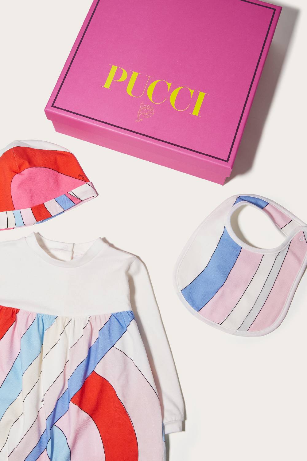 Pucci Completo neonato con stampa Iride Soddisfazione Garantita