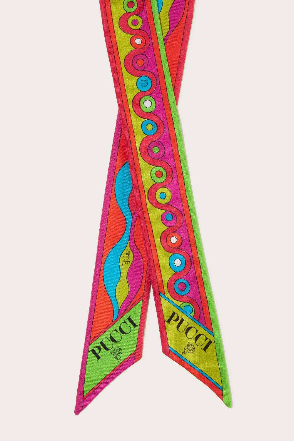 Pucci Foulard in seta con stampa Iride Italy