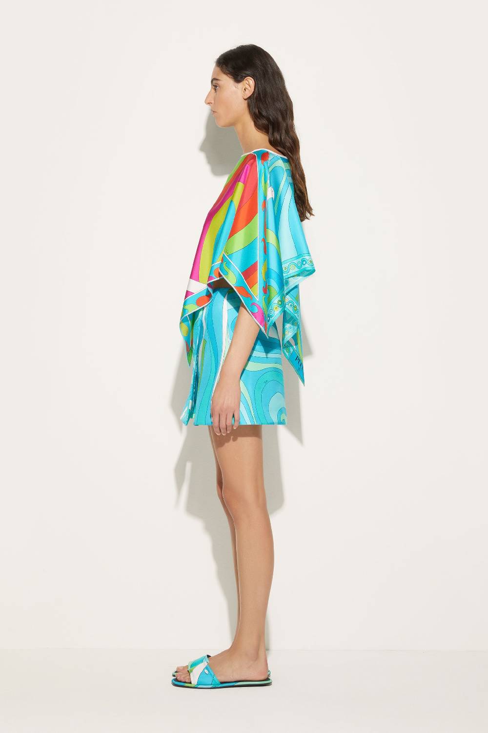 Pucci Top in seta con stampa Iride Italia
