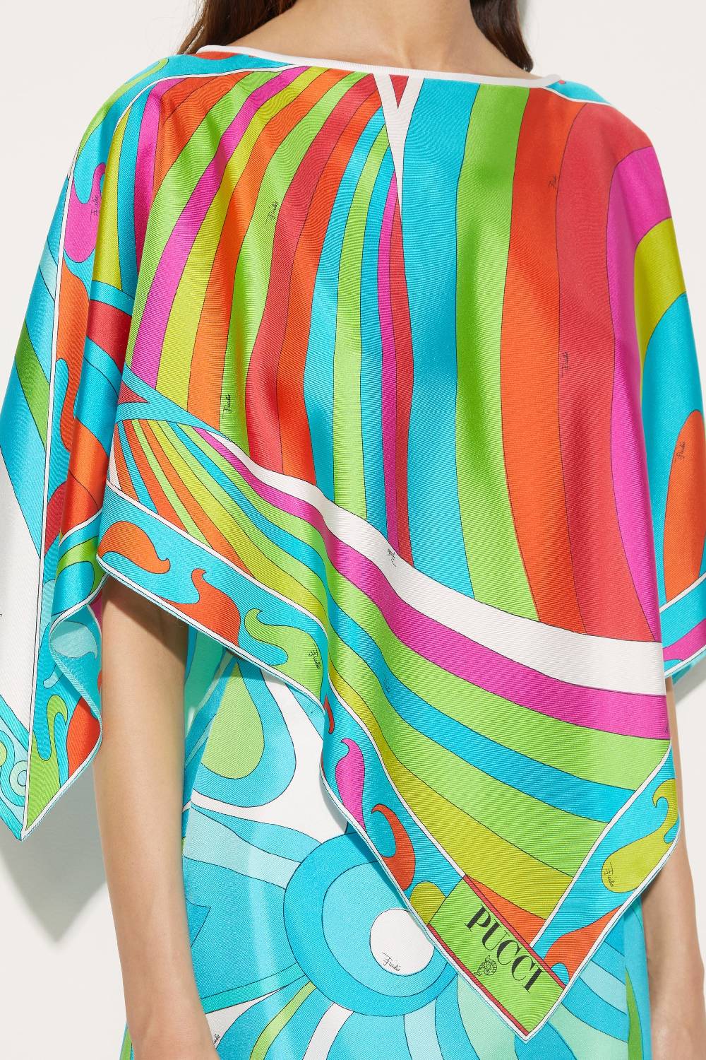 Pucci Top in seta con stampa Iride Italia