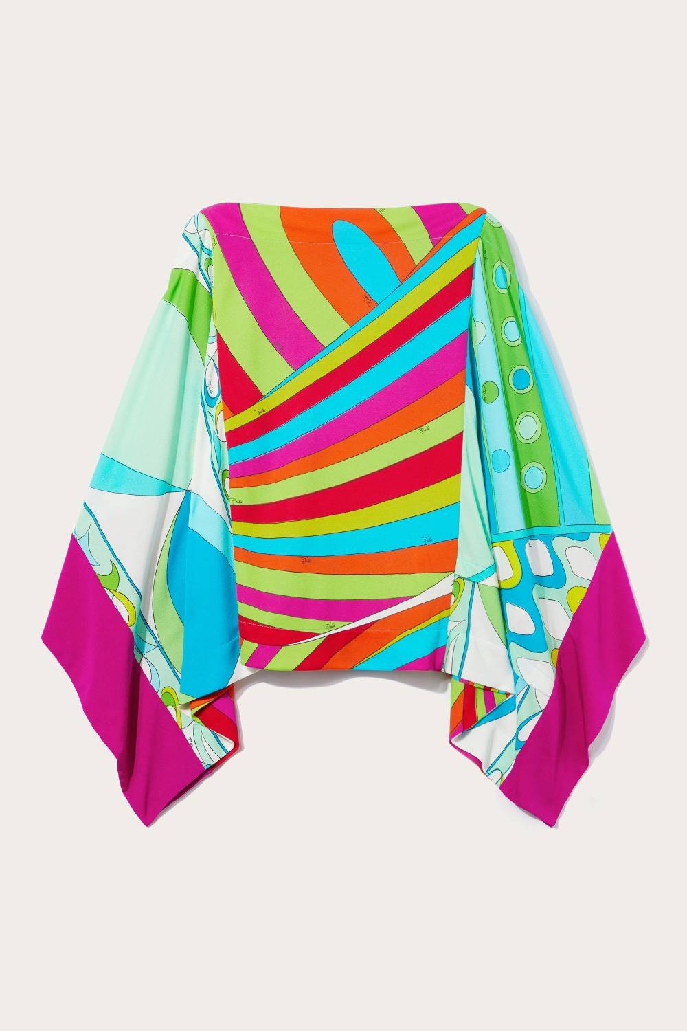 Pucci Top kaftano con stampe patchwork Qualità