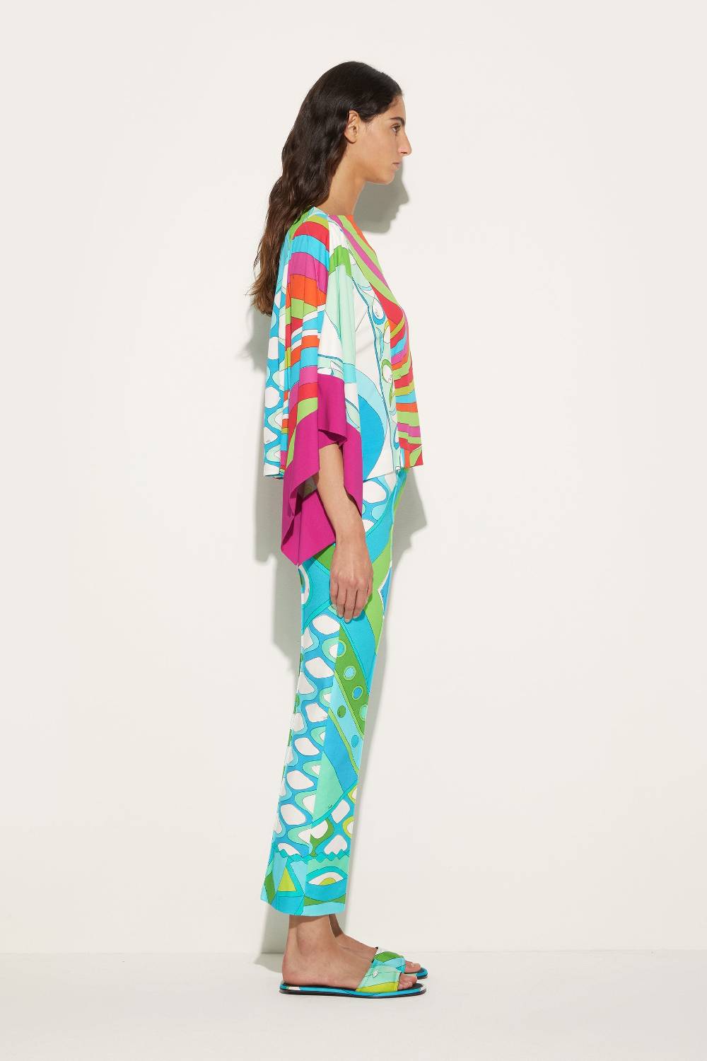 Pucci Top kaftano con stampe patchwork Qualità