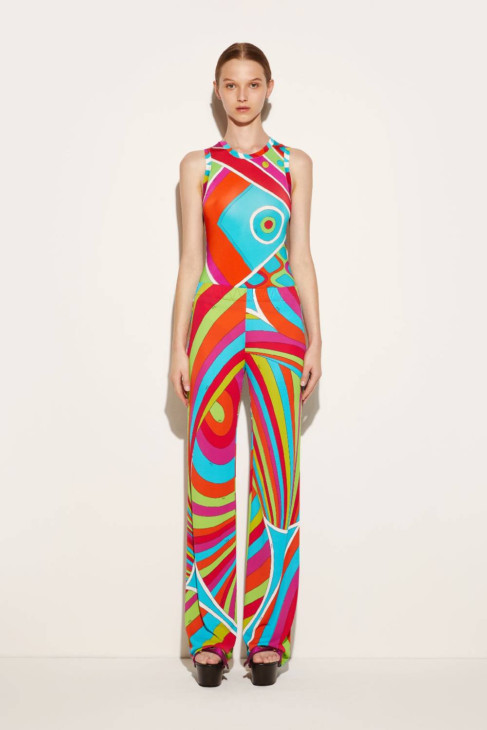 Pucci Pantaloni con stampa Iride Vendita