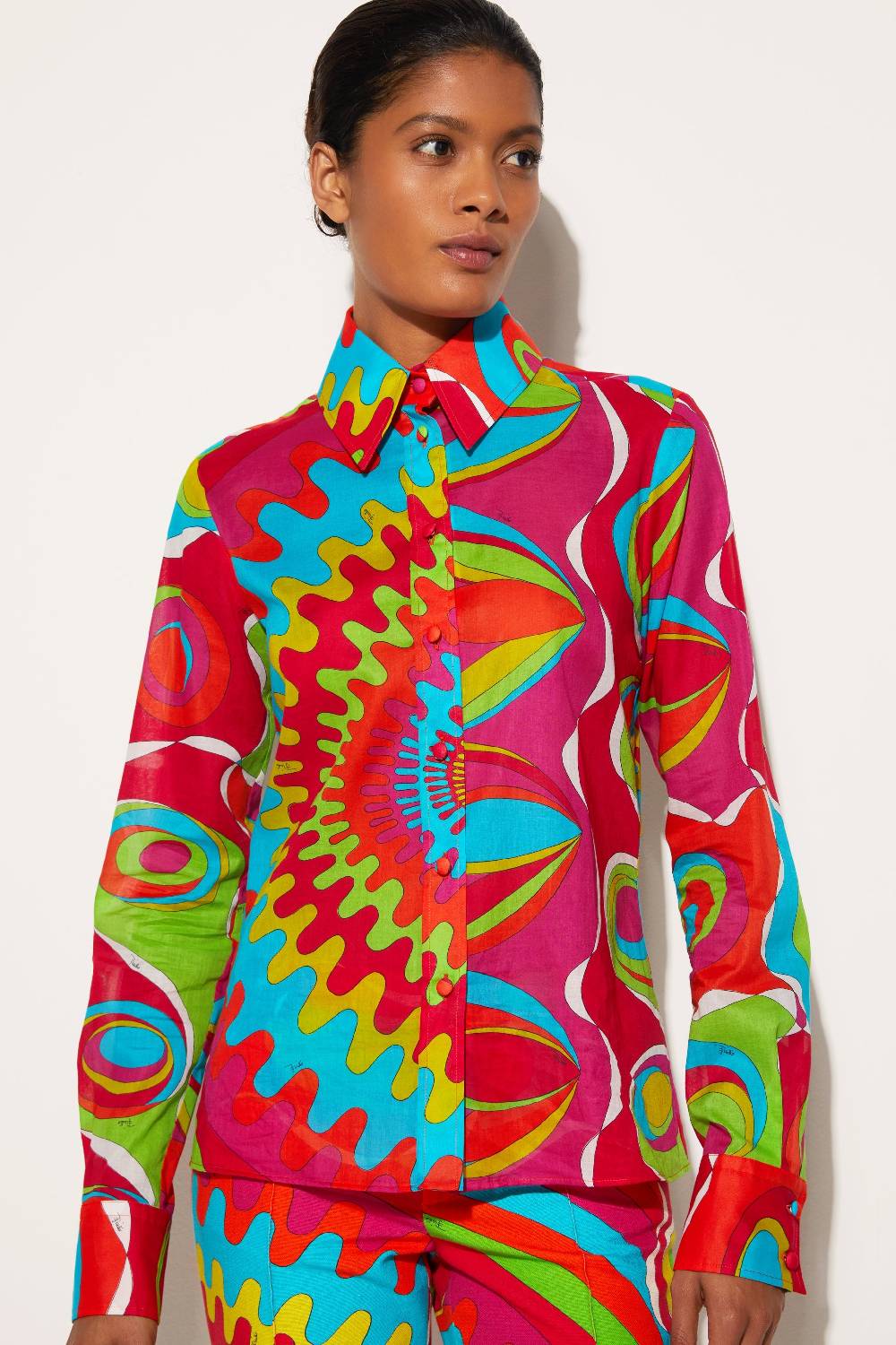 Pucci Camicia con stampa Bersaglio Pezzi Unici