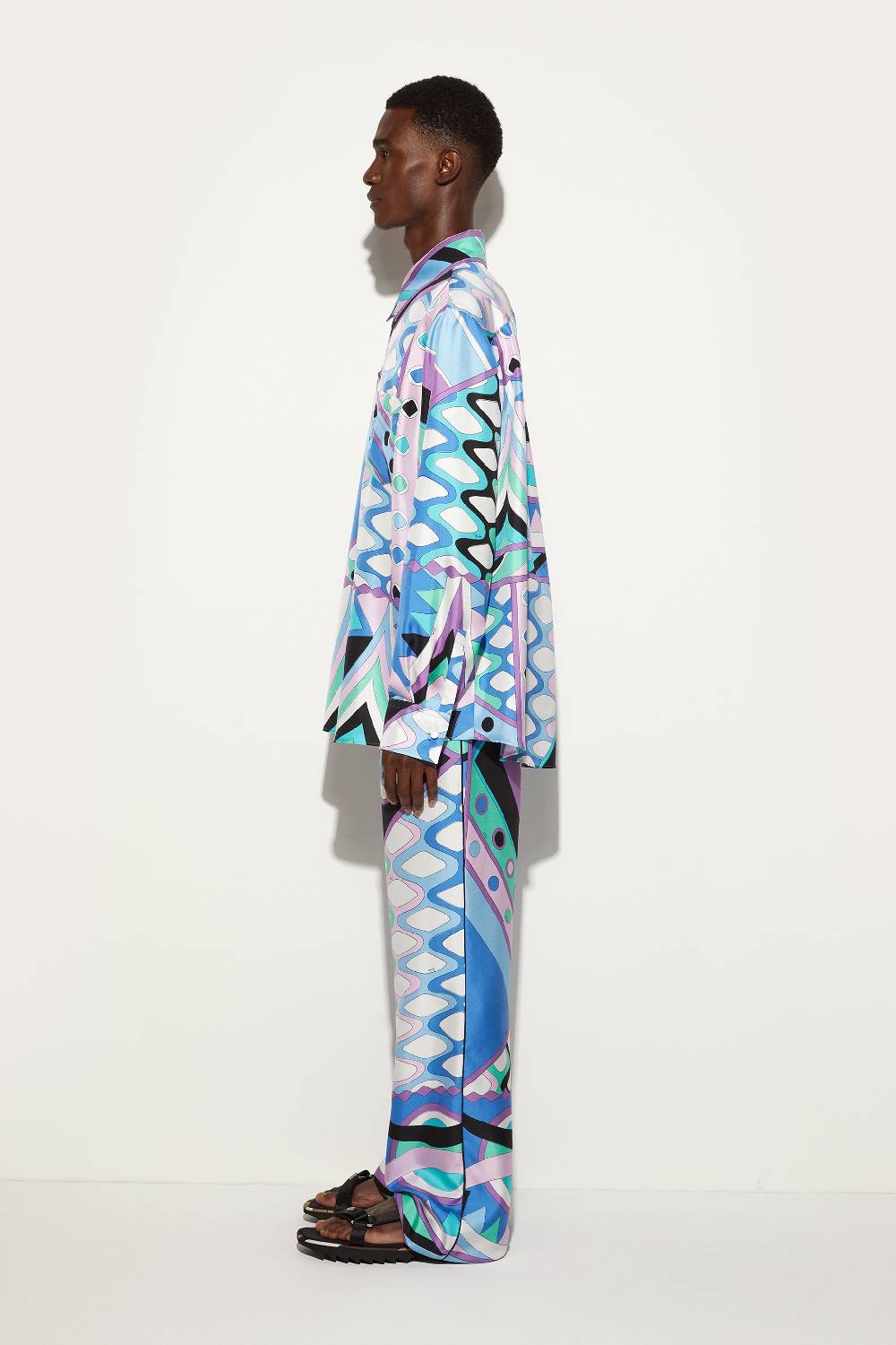 Pucci Camicia in seta con stampa Vivara Online