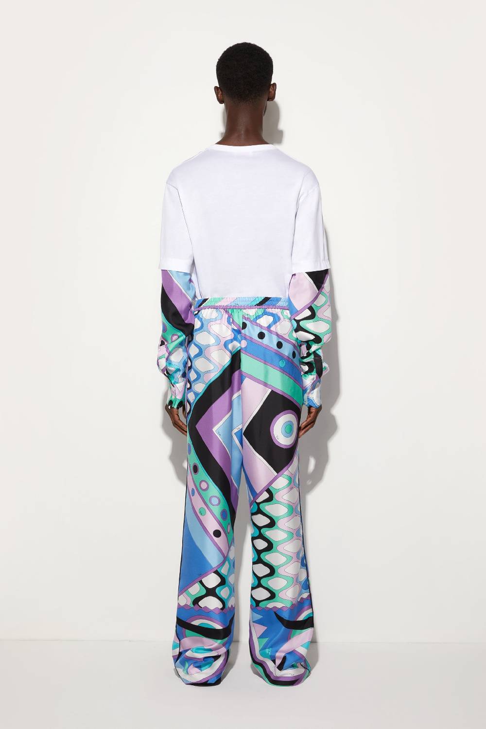Pucci Pantaloni in seta con stampa Vivara Outlet