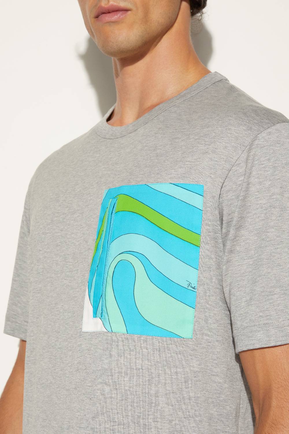 Pucci T-shirt con stampa Marmo Vendita Calda