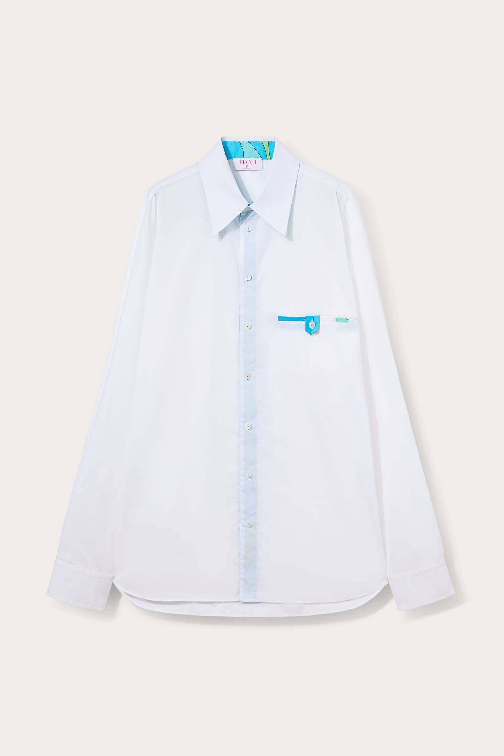 Pucci Camicia in popeline di cotone Vendita Economica