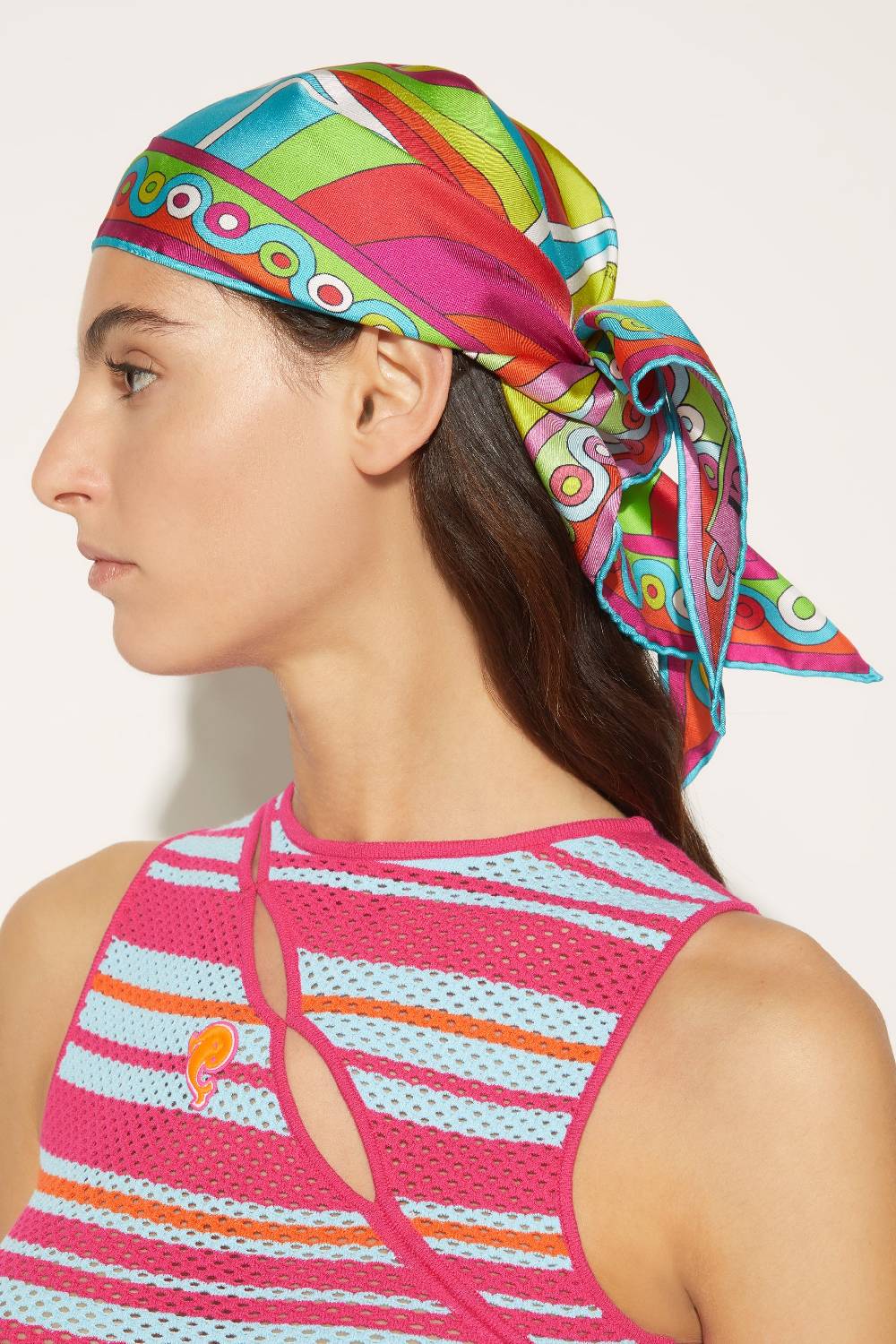 Pucci Foulard in seta con stampa Iride Presa