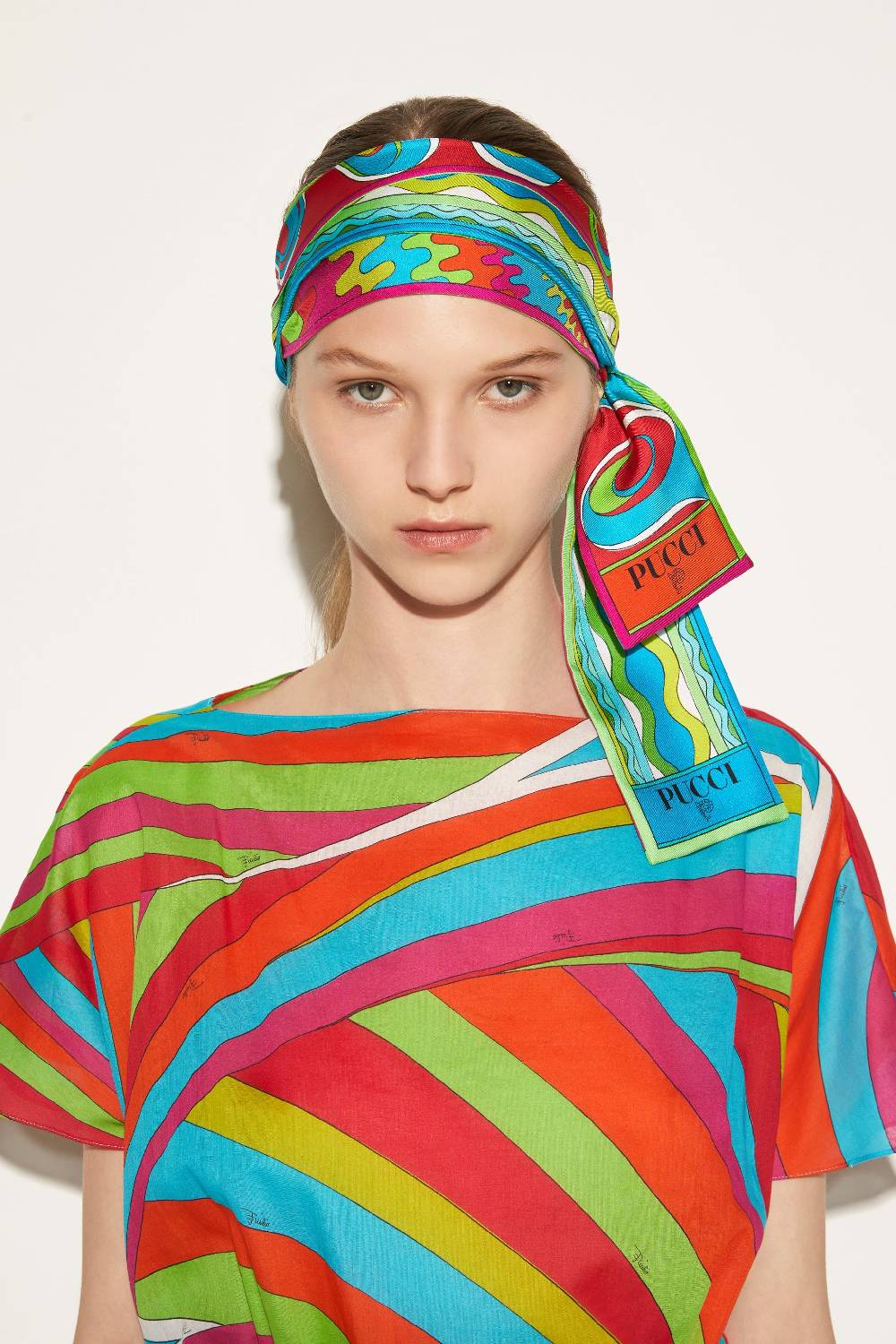 Pucci Foulard in seta con stampa Bersaglio Online