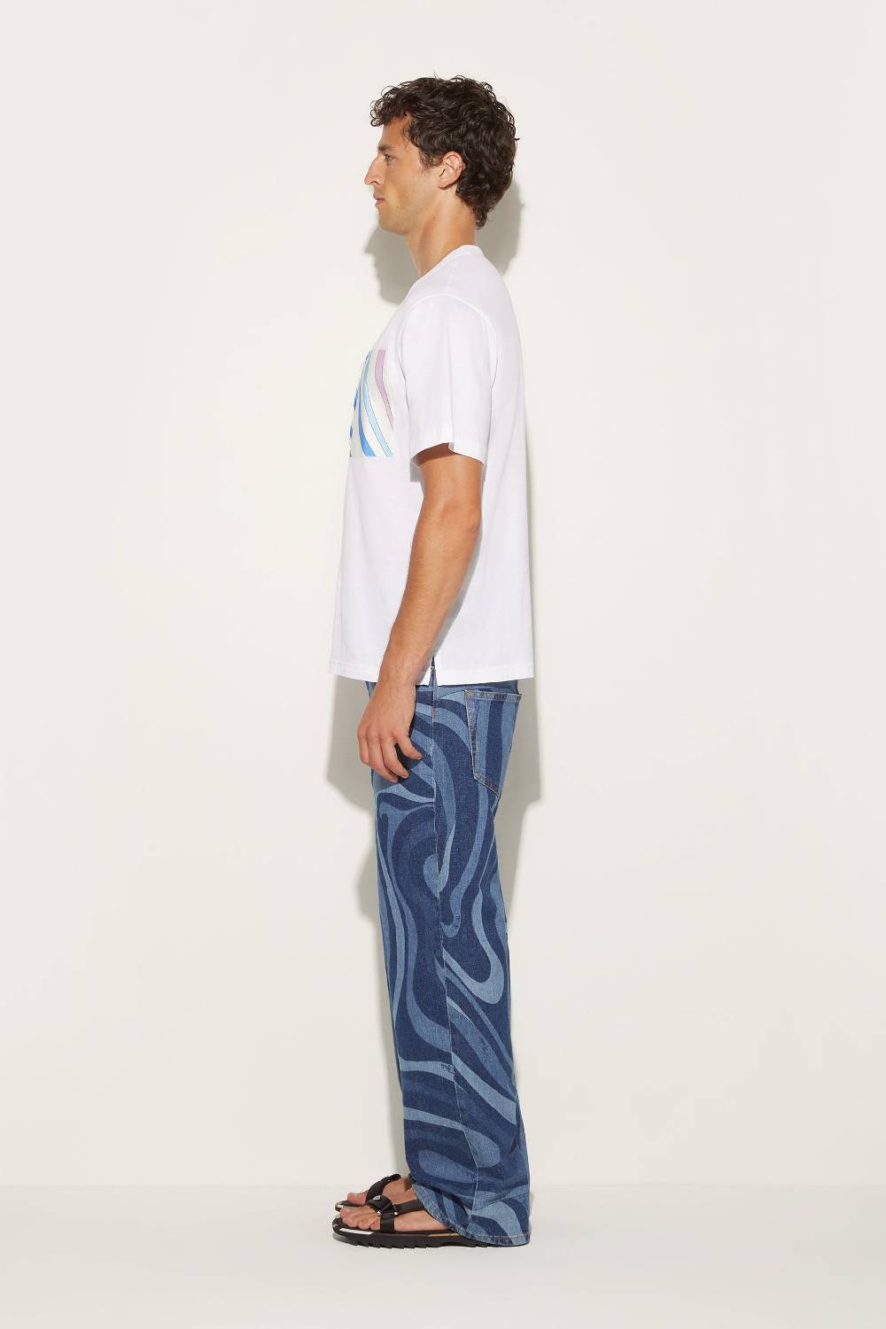 Pucci T-shirt con inserto Marmo In Vendita