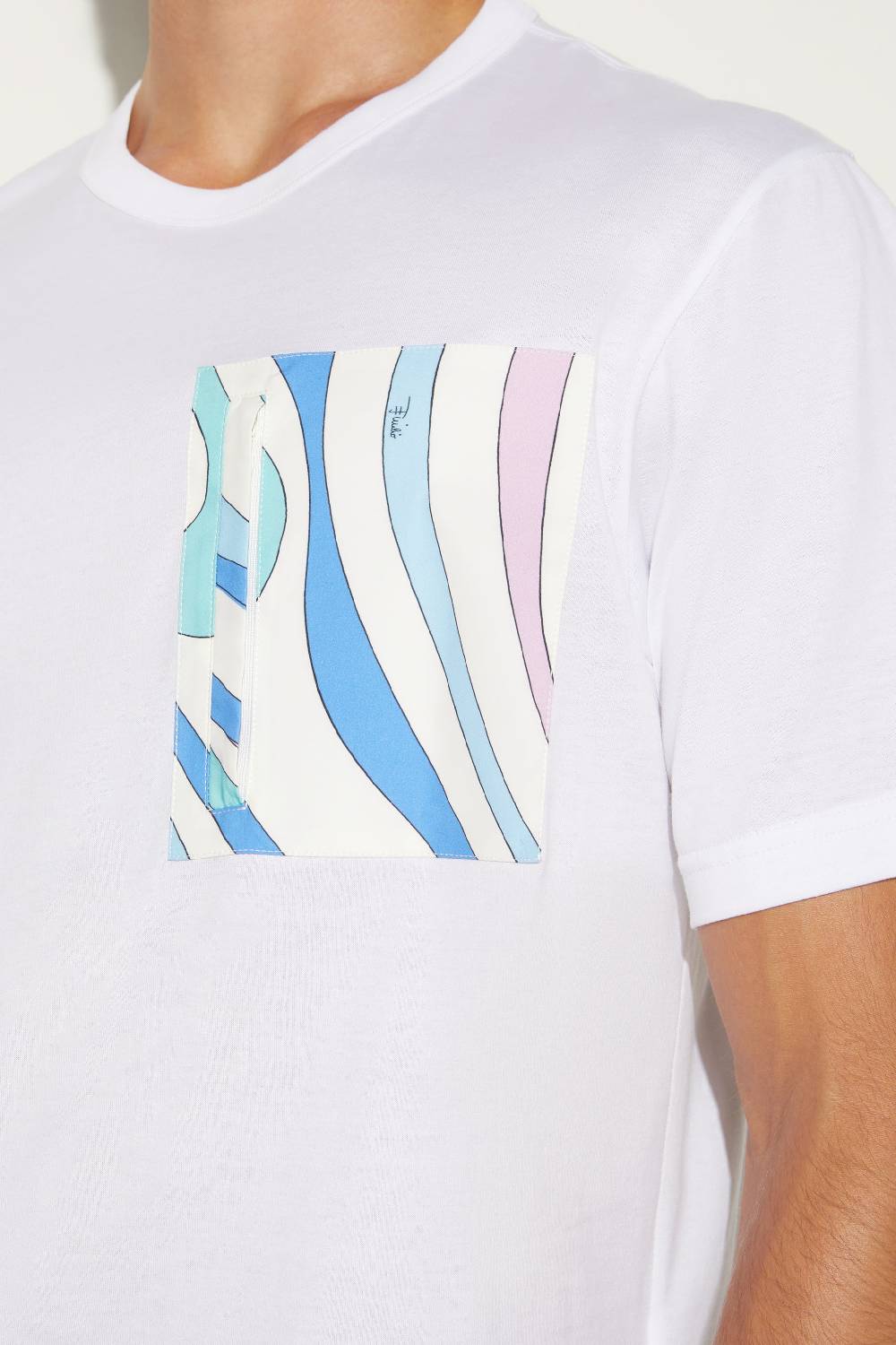 Pucci T-shirt con inserto Marmo In Vendita