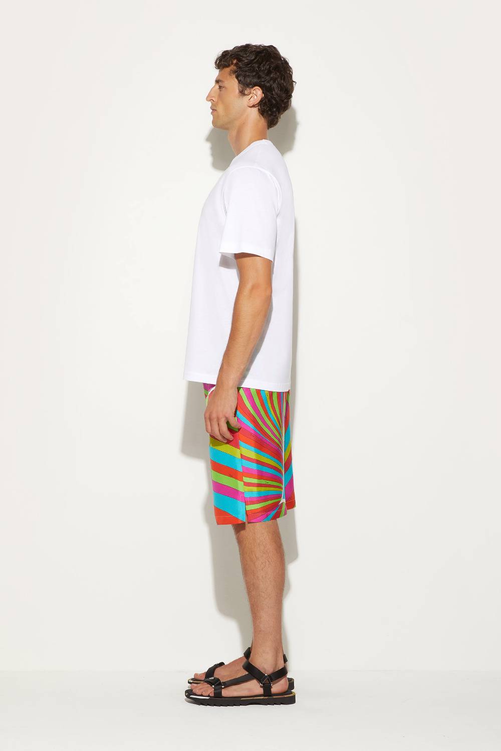 Pucci Shorts in seta con stampa Iride Offerte