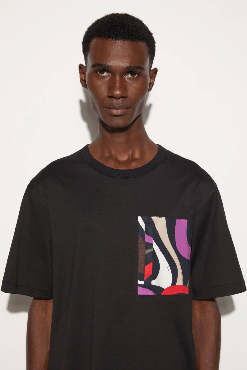 Pucci T-shirt con inserto Marmo Vendita Calda