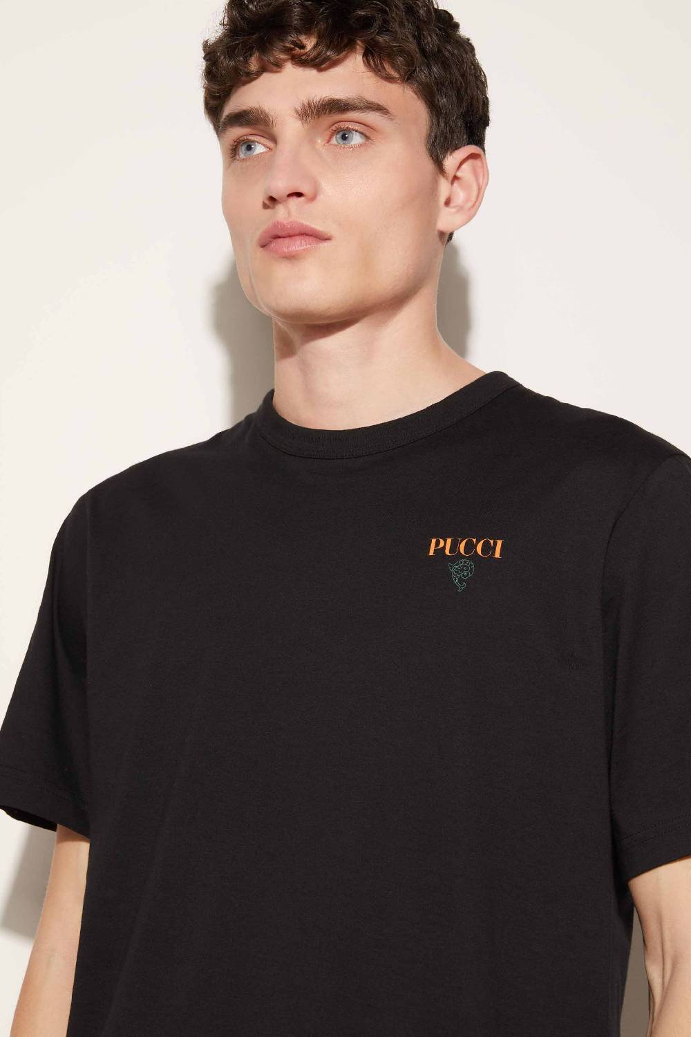 Pucci T-shirt con logo Pesci Negozio