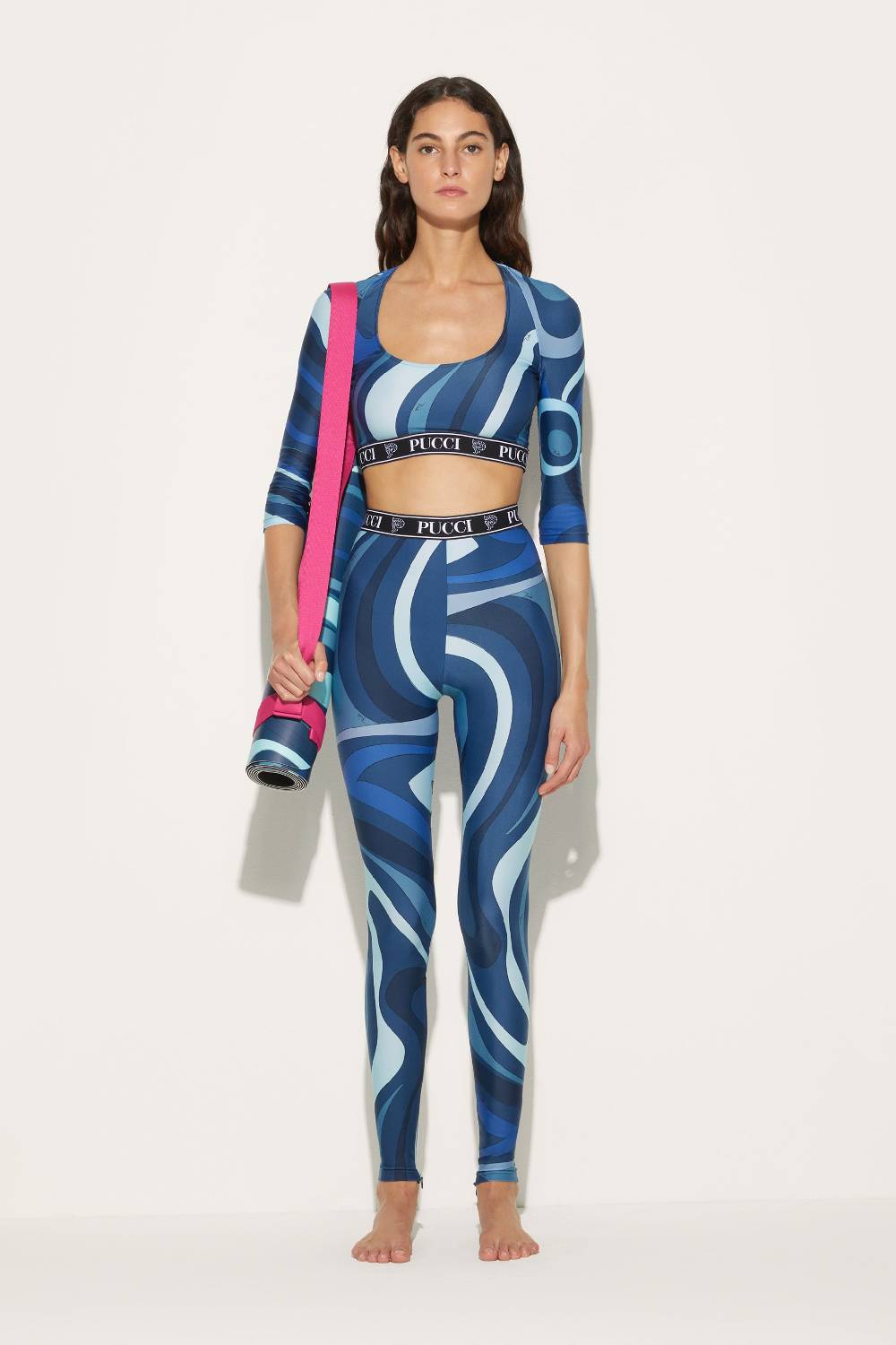 Pucci Tappetino da yoga con stampa Marmo Shopping Online