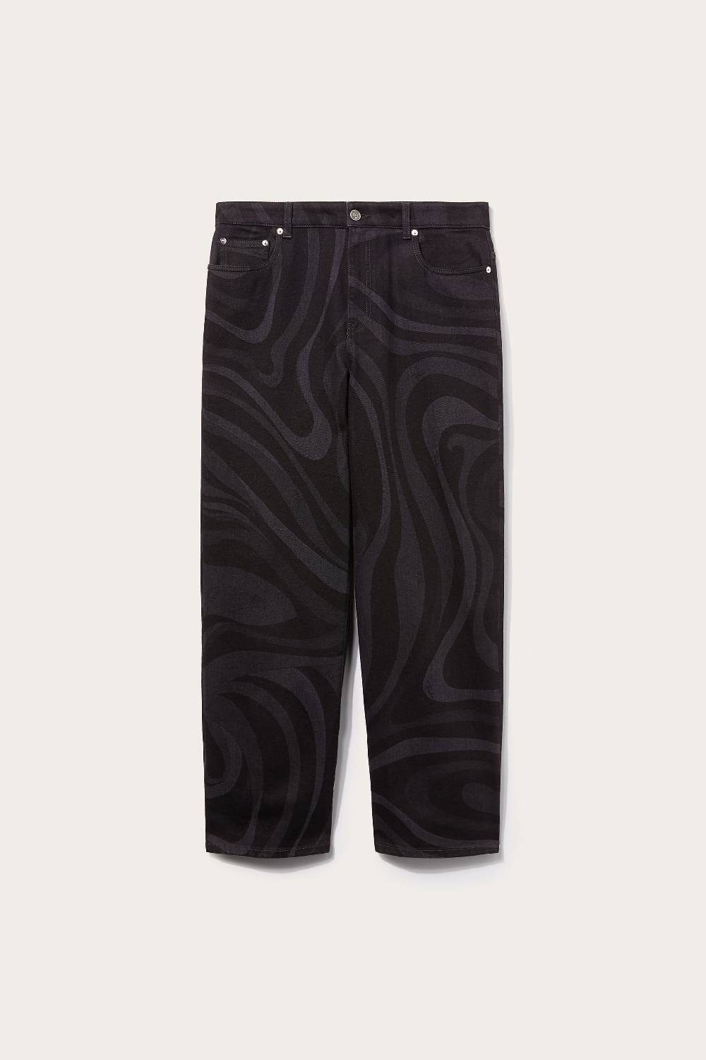 Pucci Jeans a gamba dritta con stampa Marmo Convenienza