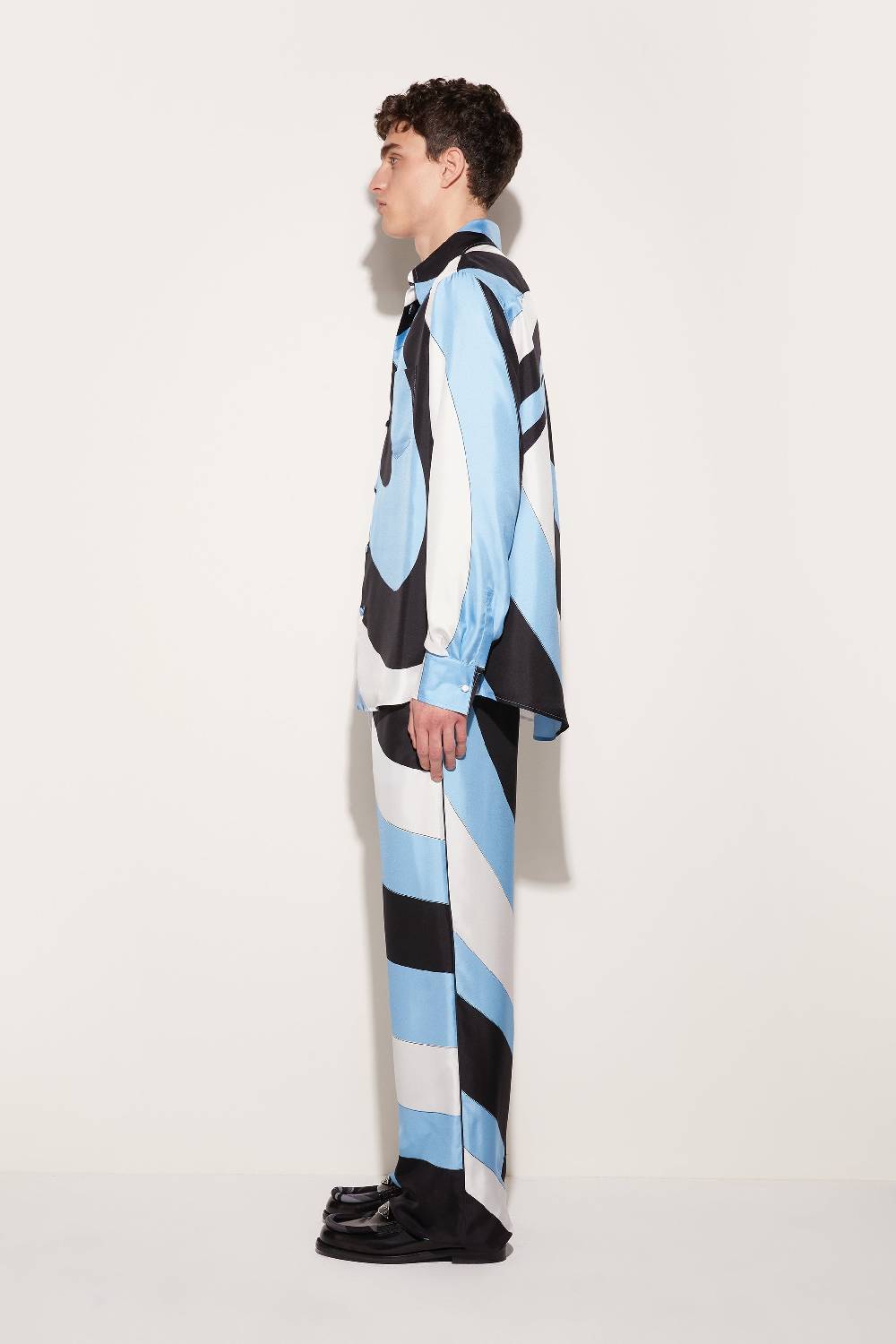 Pucci Pantaloni in seta con stampa Iride Sconto