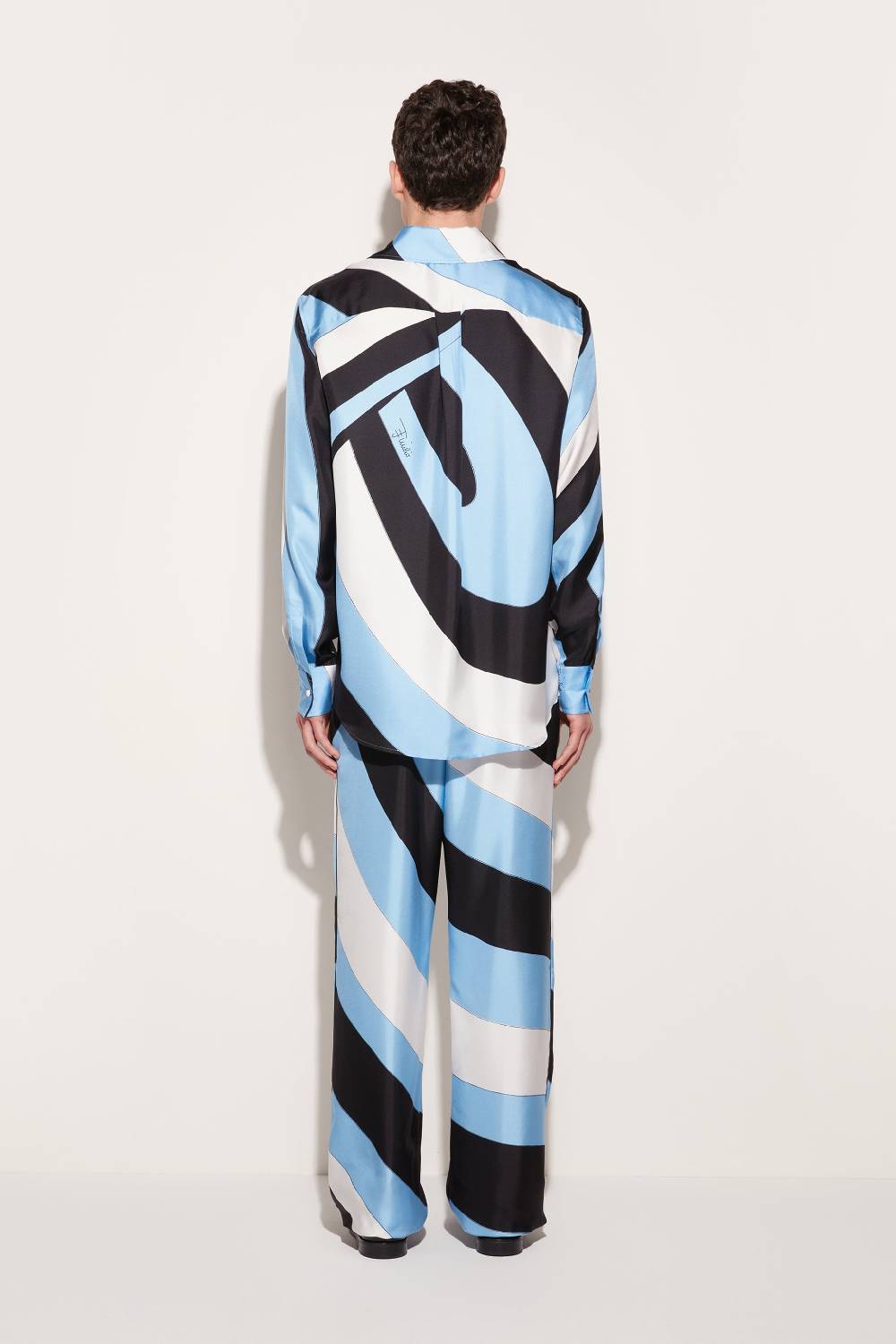 Pucci Pantaloni in seta con stampa Iride Sconto