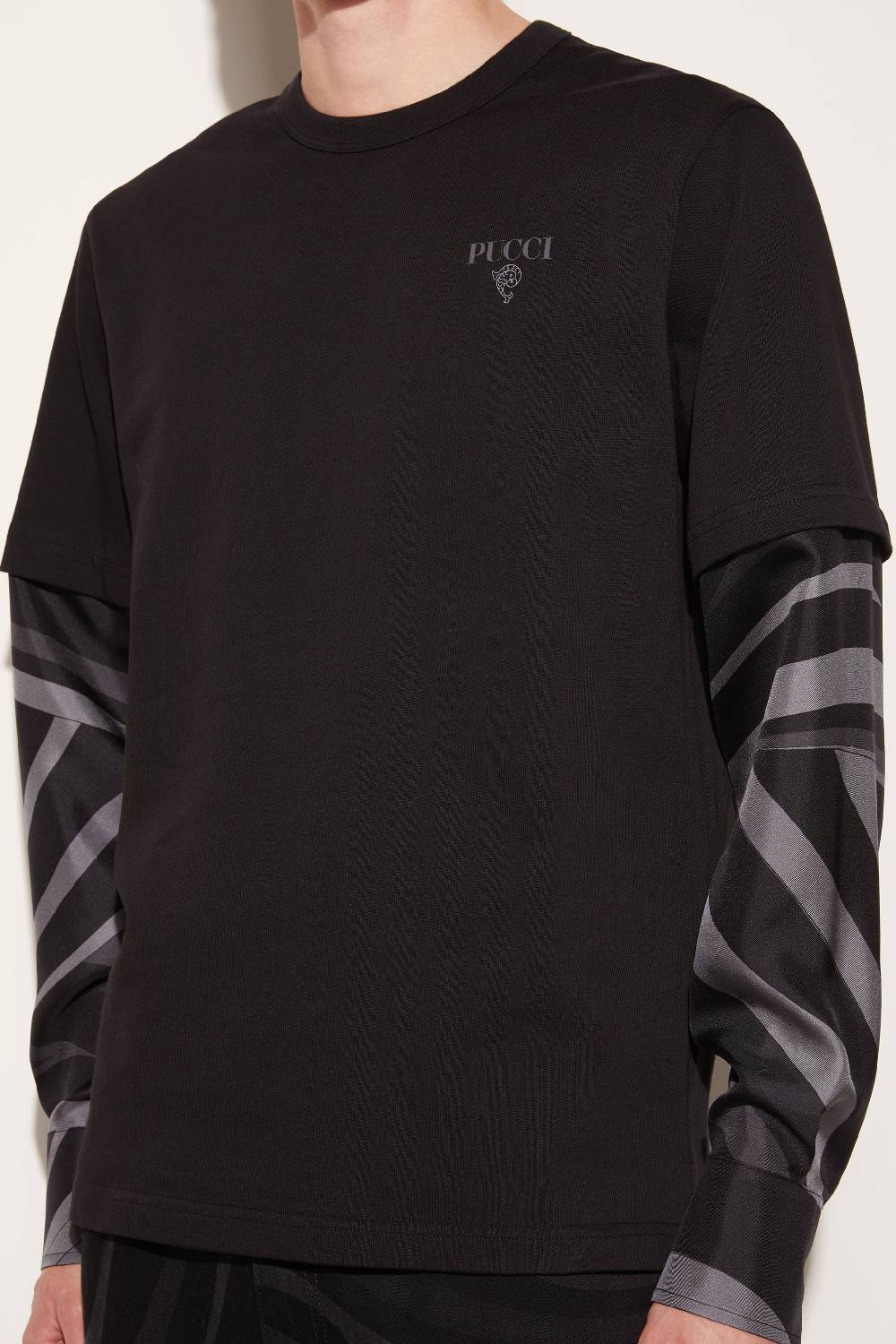 Pucci Top a strati con inserti Iride Saldi