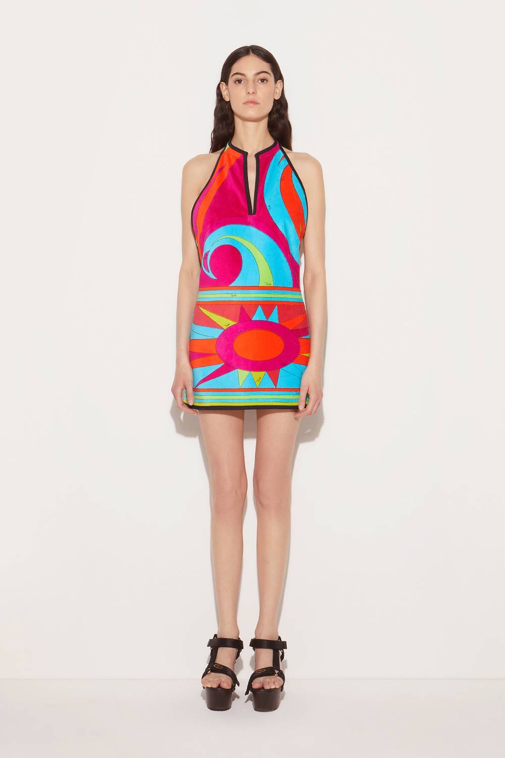 Pucci Mini abito con stampa Cigni Prezzo Ridotto
