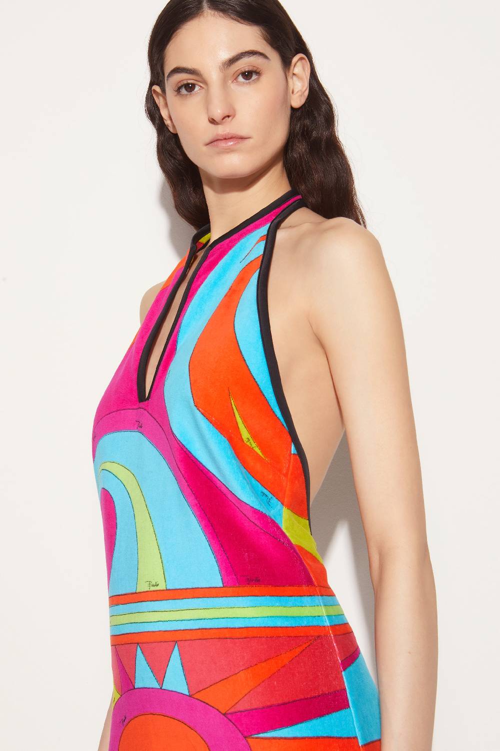 Pucci Mini abito con stampa Cigni Prezzo Ridotto