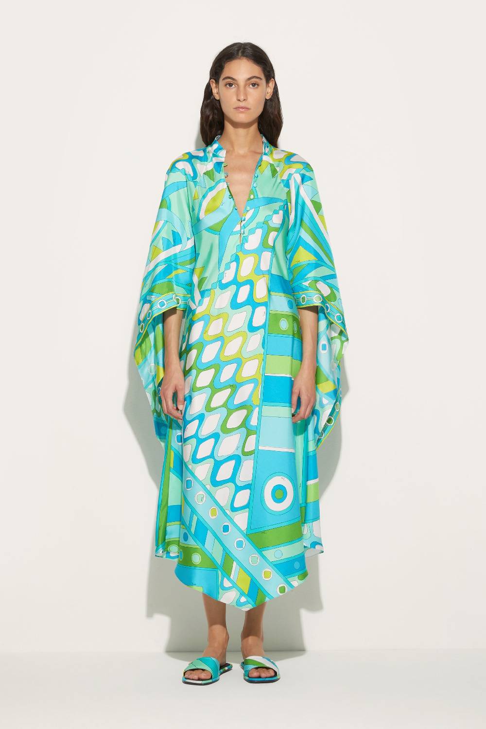 Pucci Abito kaftano in seta con stampa Vivara Lightning offer