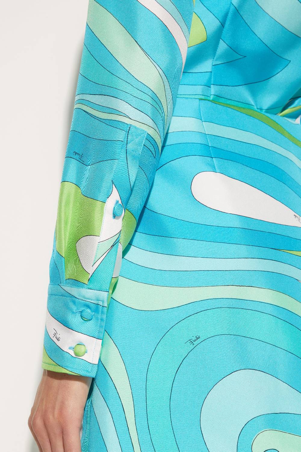 Pucci Camicia in seta con stampa Marmo Offerte giornaliere