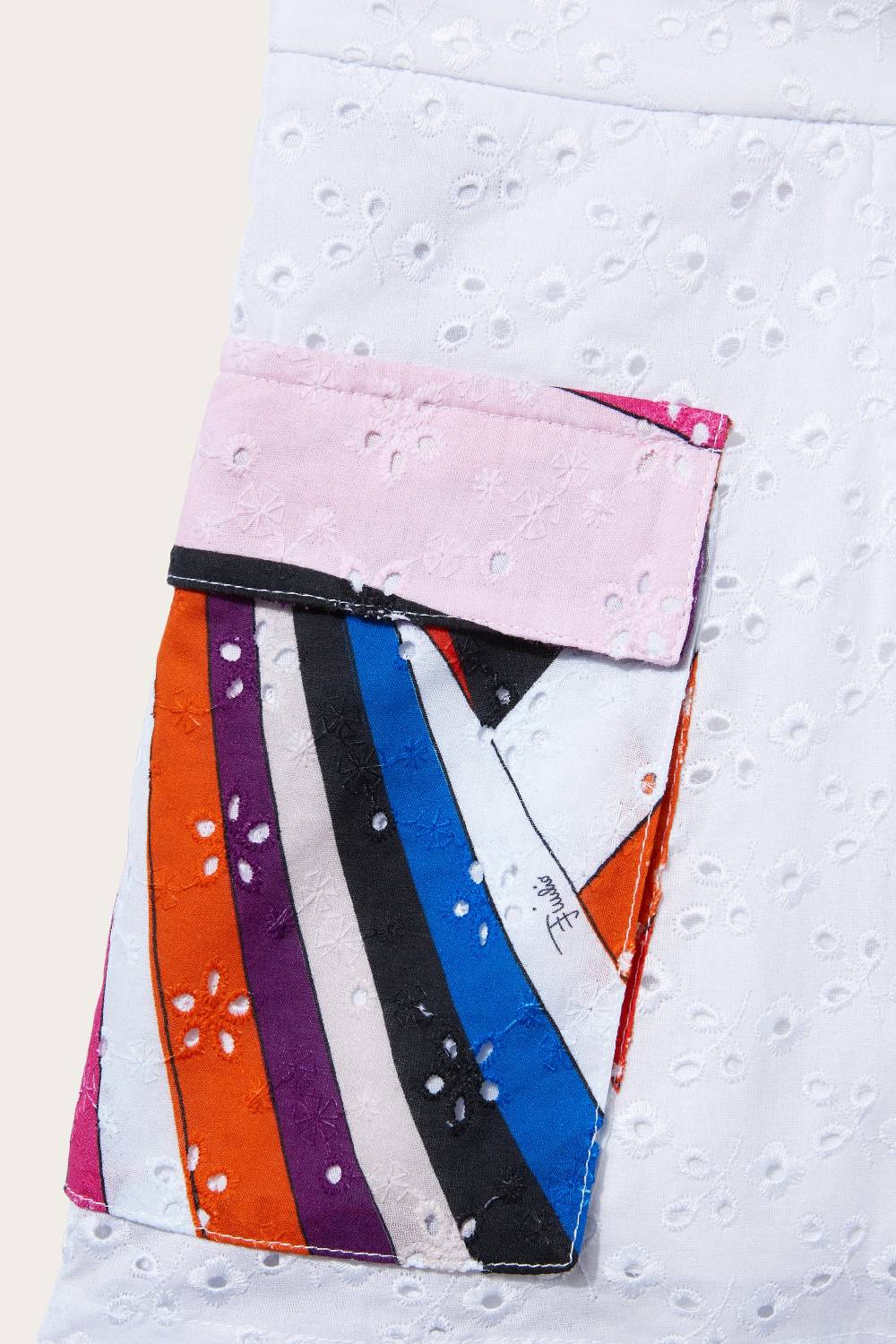 Pucci Shorts in sangallo con inserti Iride ACQUISTA ORA