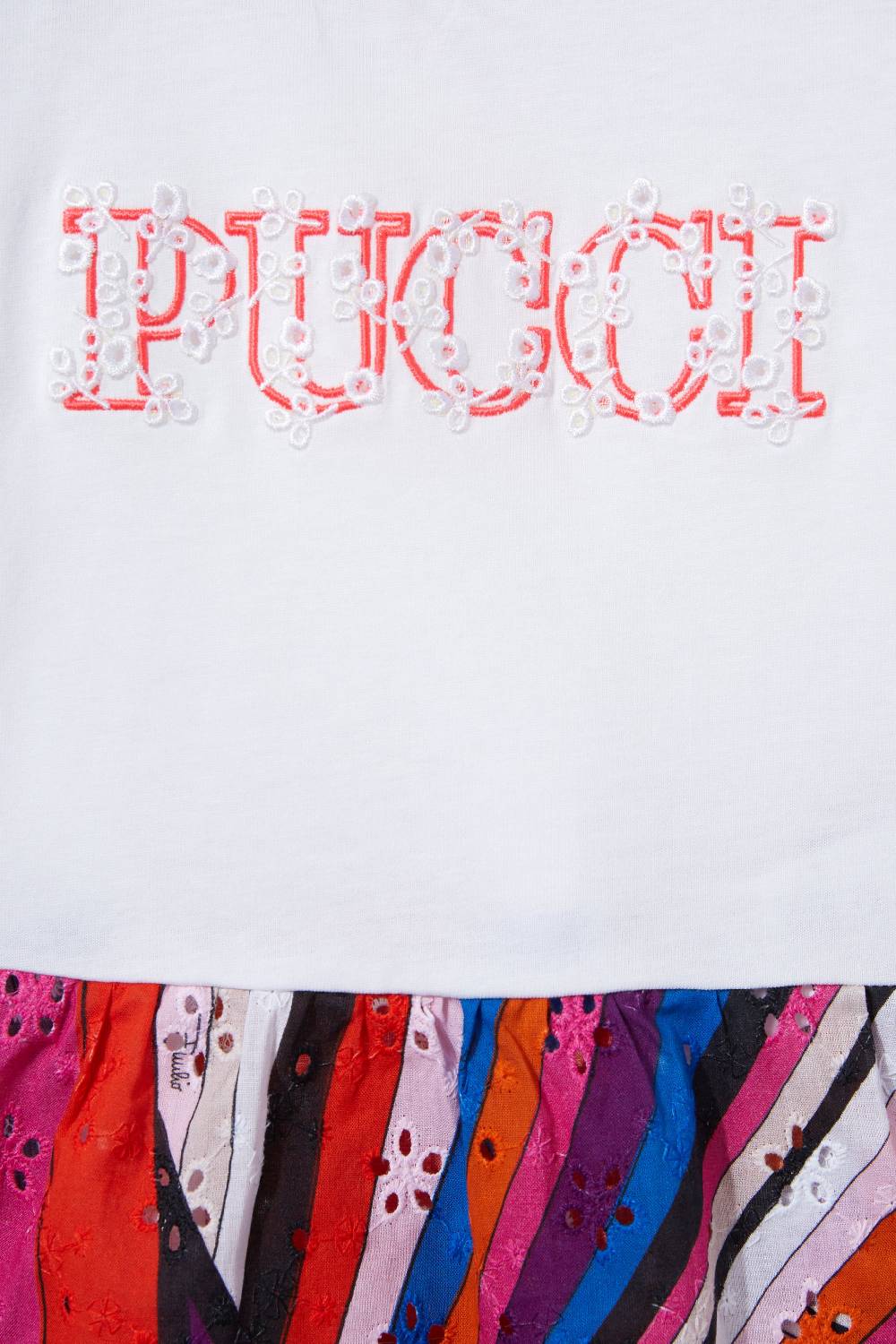 Pucci T-shirt con inserto Iride Latest stili