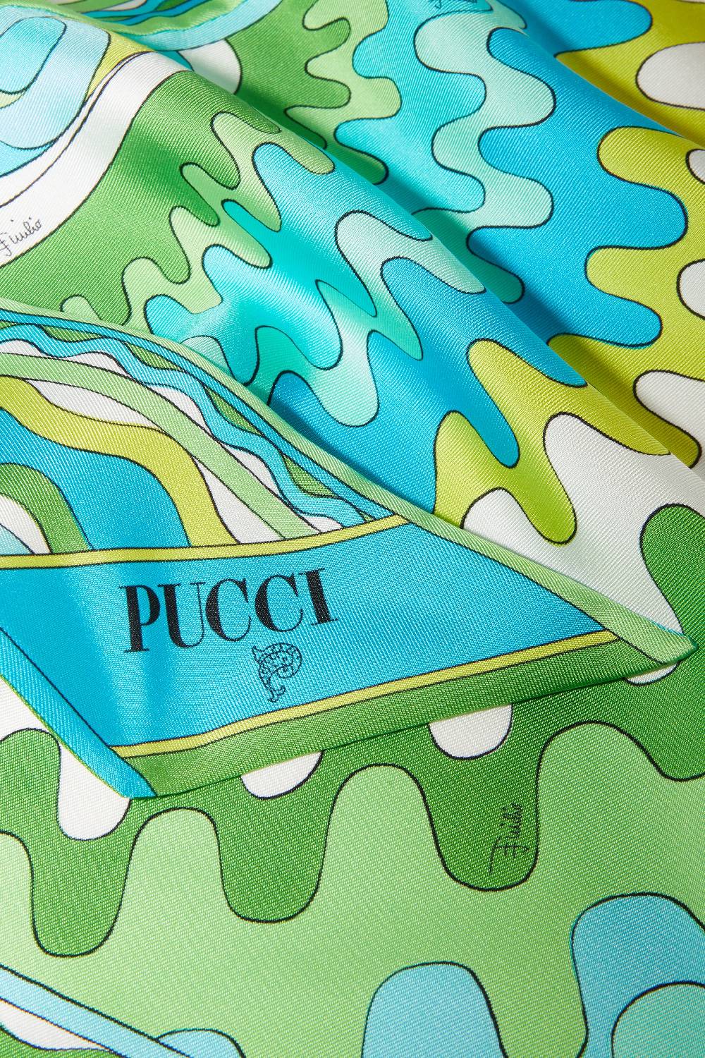 Pucci Foulard in seta con stampa Bersaglio Esporta salva